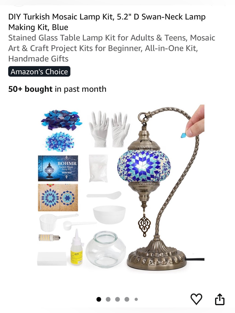 New DIY Turkish Mosaic Lamp Kit